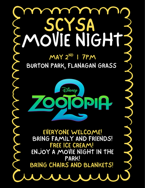 Zootopia 2 Movie Night Flyer